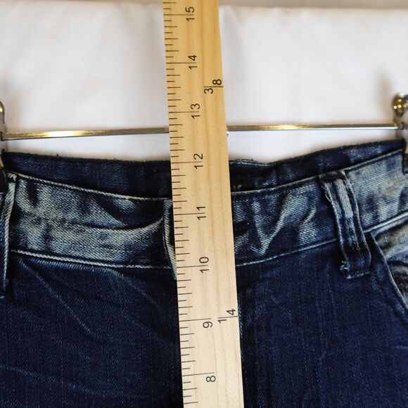 CJ Black Premium Jeans Mens 38x32 Skinny Flex Distressed Zippered Leg Biker - Picture 7 of 15